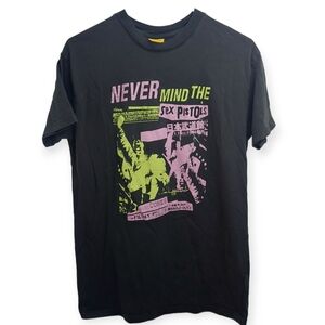 Sex Pistols Concert Shirt Size Small Never the Mind Black Filthy Lucre